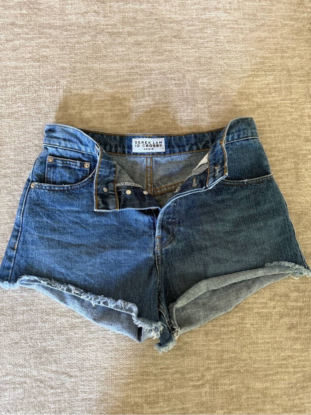 10 Crosby Derek Lam Blue Denim Jean Shorts